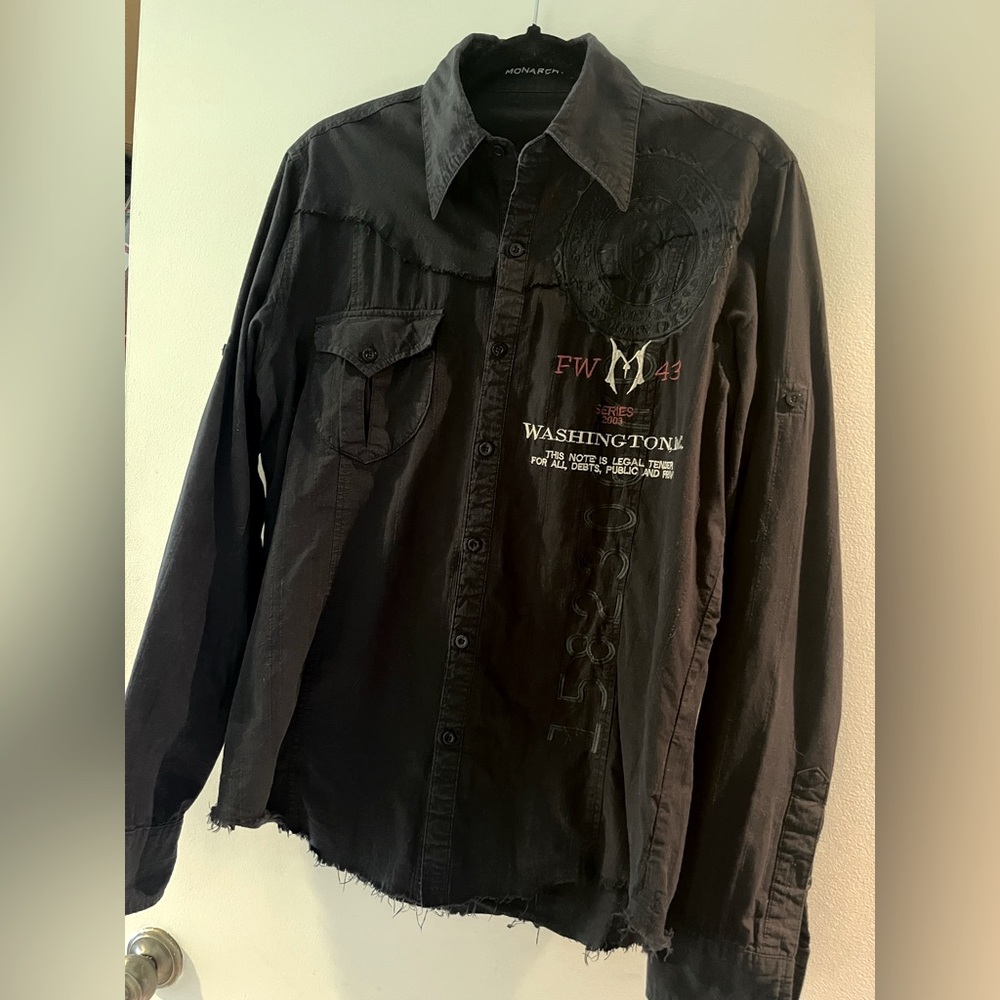 Black Men's Shirt by Monarchy